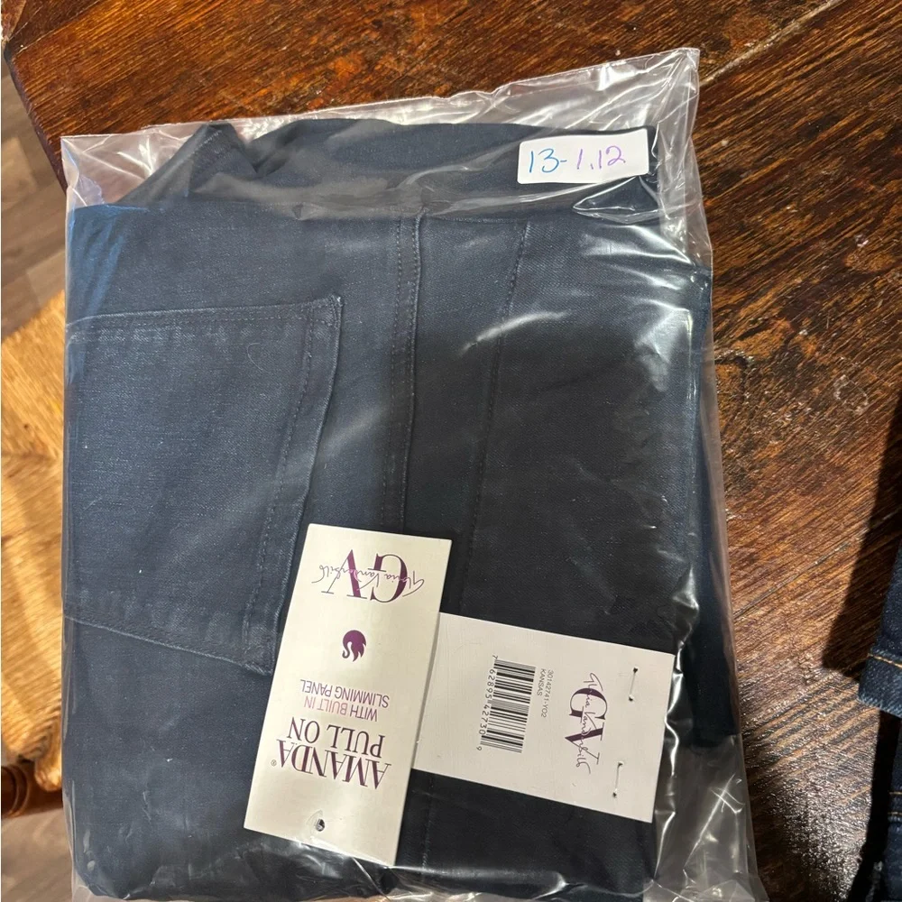 Gloria Vanderbilt Amanda Pull On Jeans Size 16 Average NWT - Picture 5 of 5